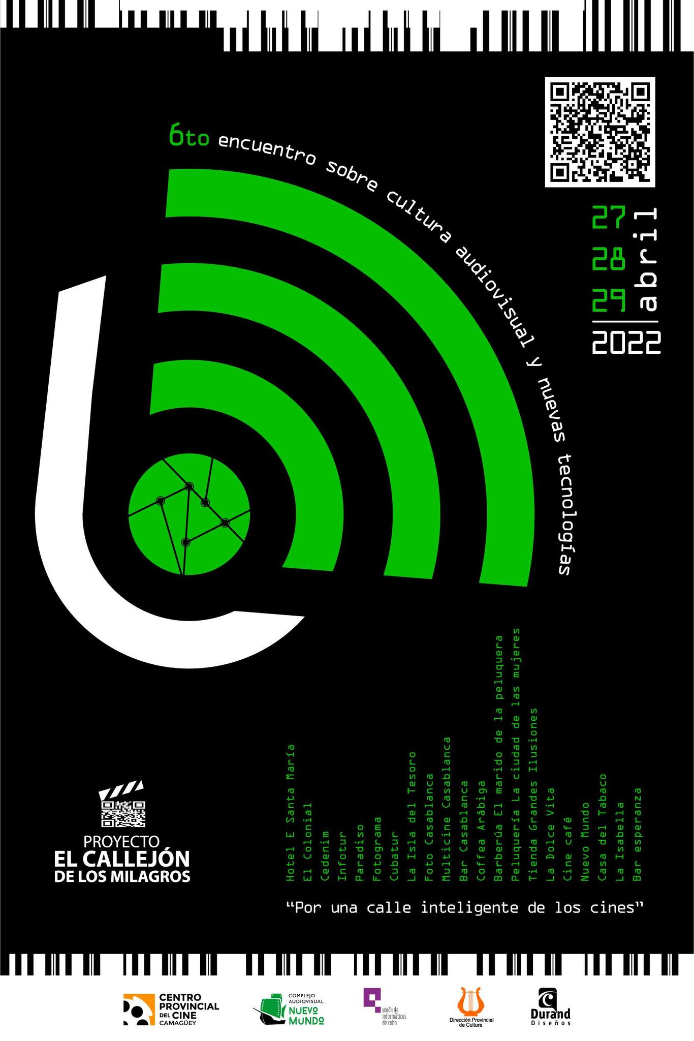VI ENCUENTRO SOBRE CULTURA AUDIOVISUAL Y TECNOLOGÍAS DIGITALES
